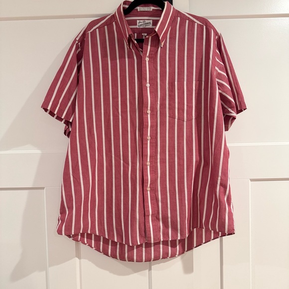 Sears Roebuck Other - Vintage Red and White Striped Men's Shirt